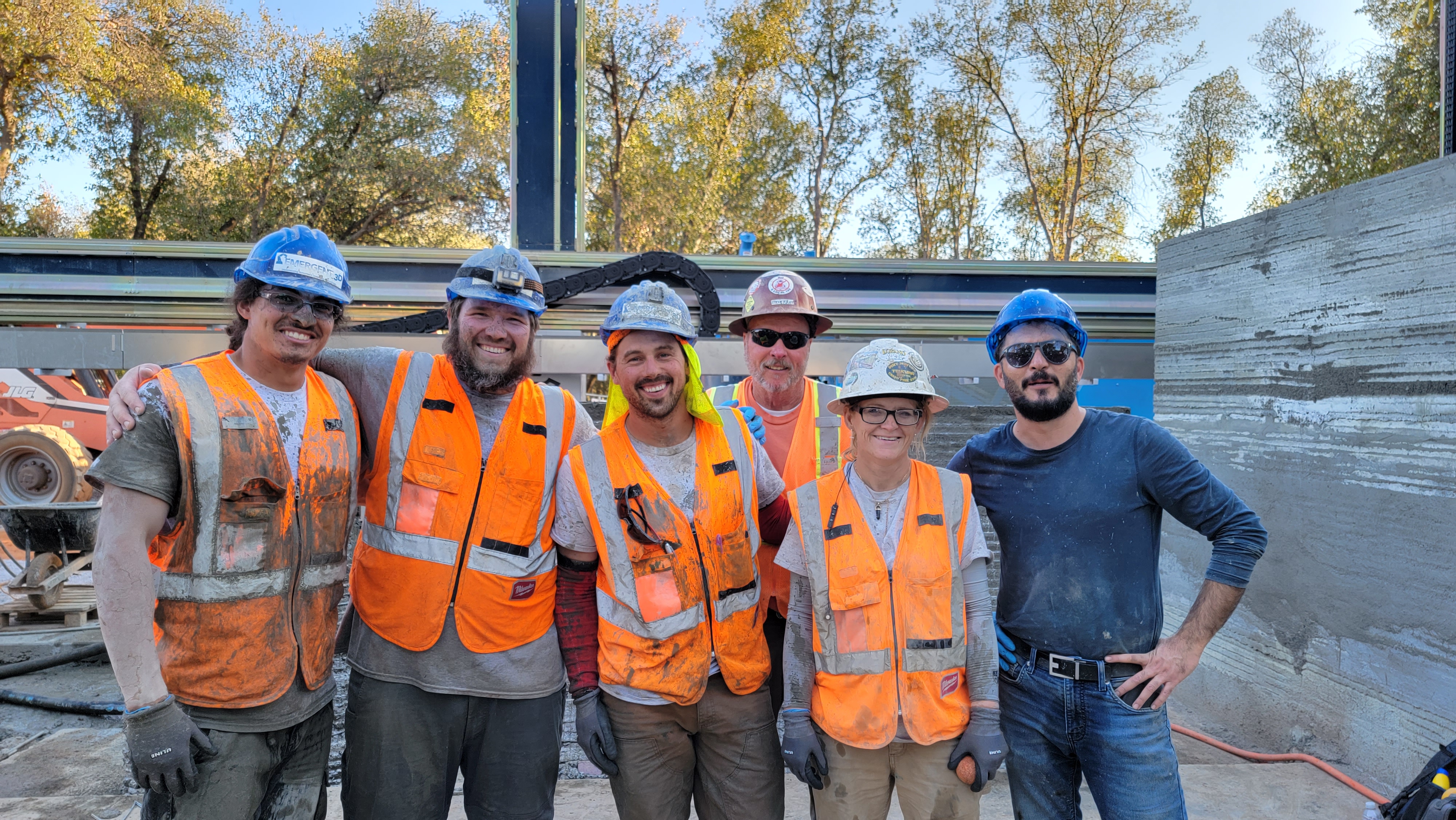 Team Photo Enterprise Park First On-Site 3DCP House in CA